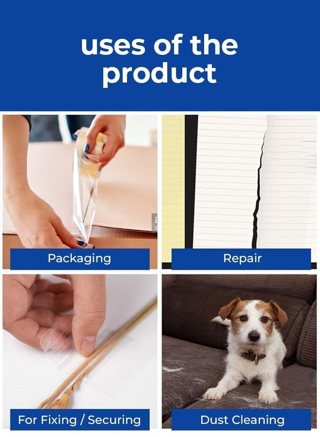 LORD Clear Masking Tape 2” x 200 Yards – Multi-Purpose Adhesive Tape - Image 3